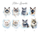 Keramiktasse | Katze Aquarell-Motiv und Name | diverse Katzen zur Auswahl - Roo's Gift Shop
