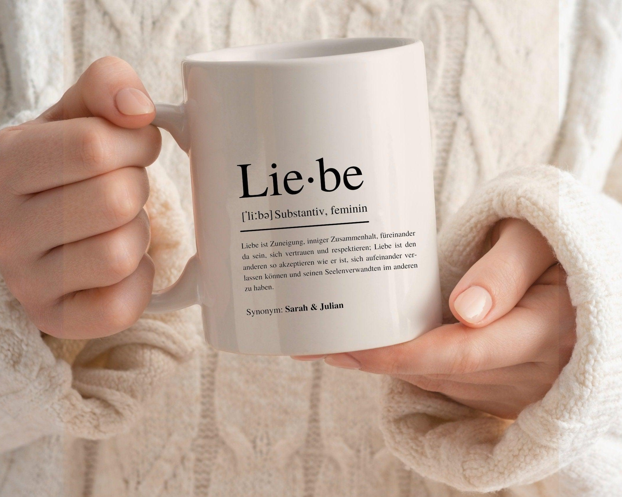 Keramiktasse | Liebe | personalisierbare Tasse Hochzeit - Roo's Gift Shop