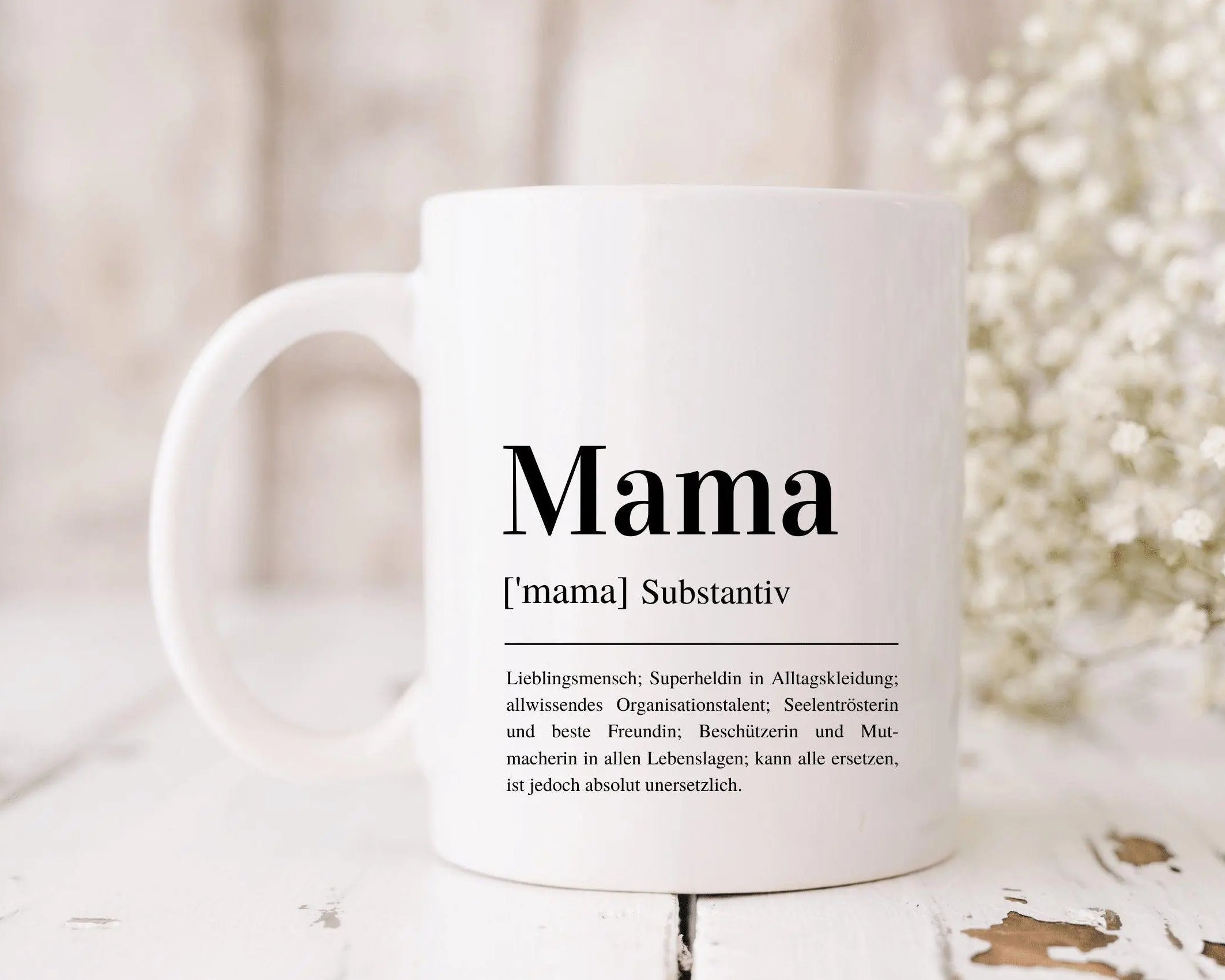 Keramiktasse | Mama Tasse | Definition | personalisierbar - Roo's Gift Shop