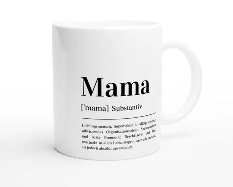 Keramiktasse | Mama Tasse | Definition | personalisierbar - Roo's Gift Shop