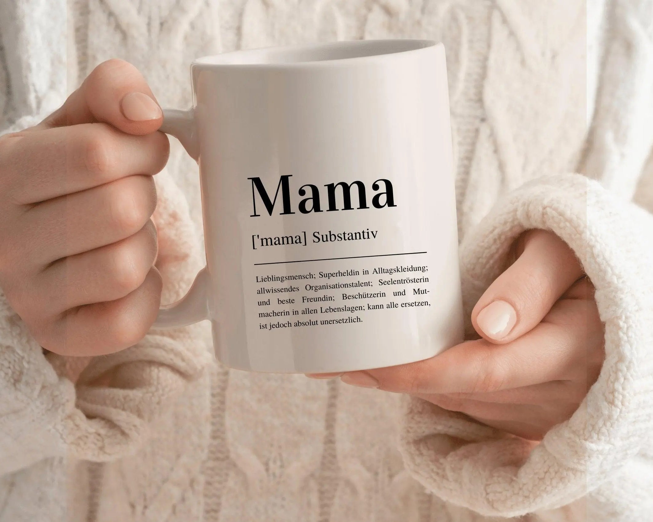 Keramiktasse | Mama Tasse | Definition | personalisierbar - Roo's Gift Shop