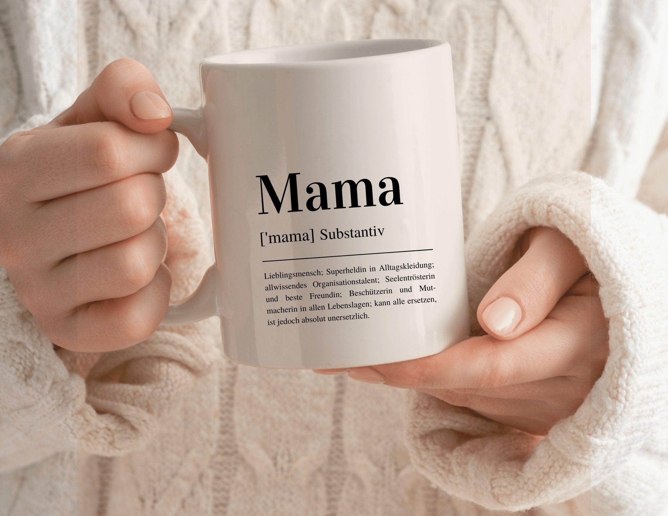 Keramiktasse | Mama Tasse | Definition | personalisierbar - Roo's Gift Shop