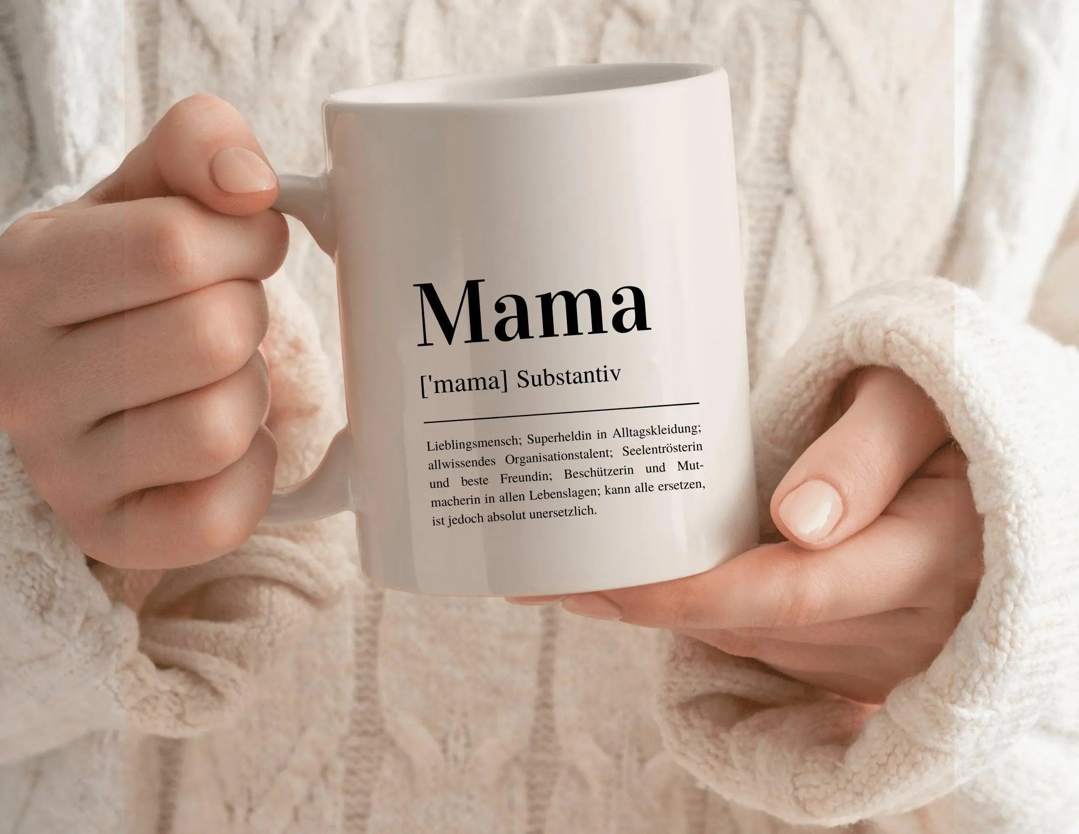 Keramiktasse | Mama Tasse | Definition | personalisierbar - Roo's Gift Shop