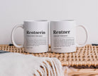 Keramiktasse | personalisiert | Definition Rentner Rentnerin | Ruhestand | Verabschiedung Kollege | Geschenk Name - Roo's Gift Shop