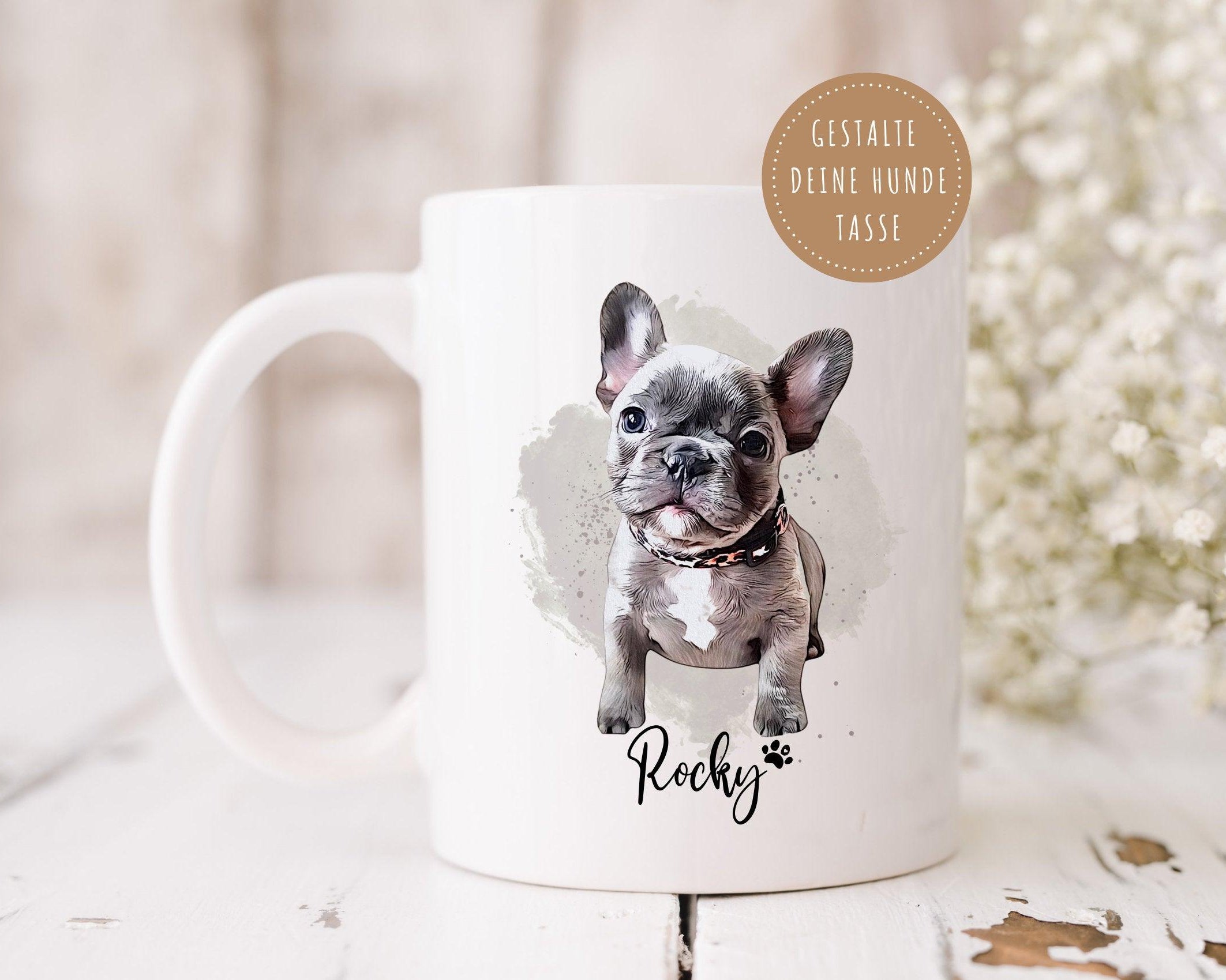 Keramiktasse | personalisierte Hunde-Tasse | nach Foto - Roo's Gift Shop