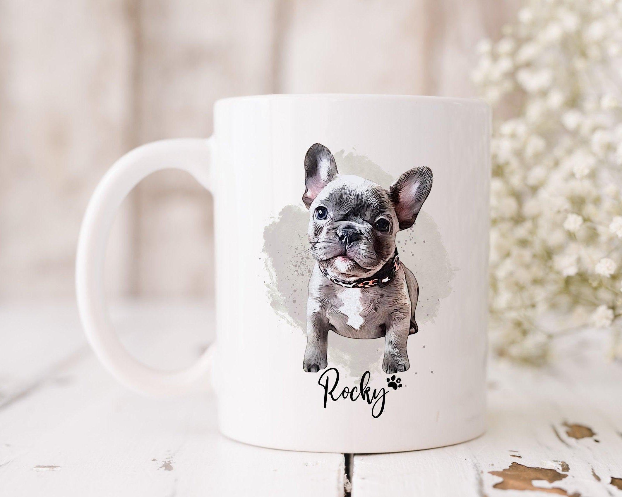 Keramiktasse | personalisierte Hunde-Tasse | nach Foto - Roo's Gift Shop