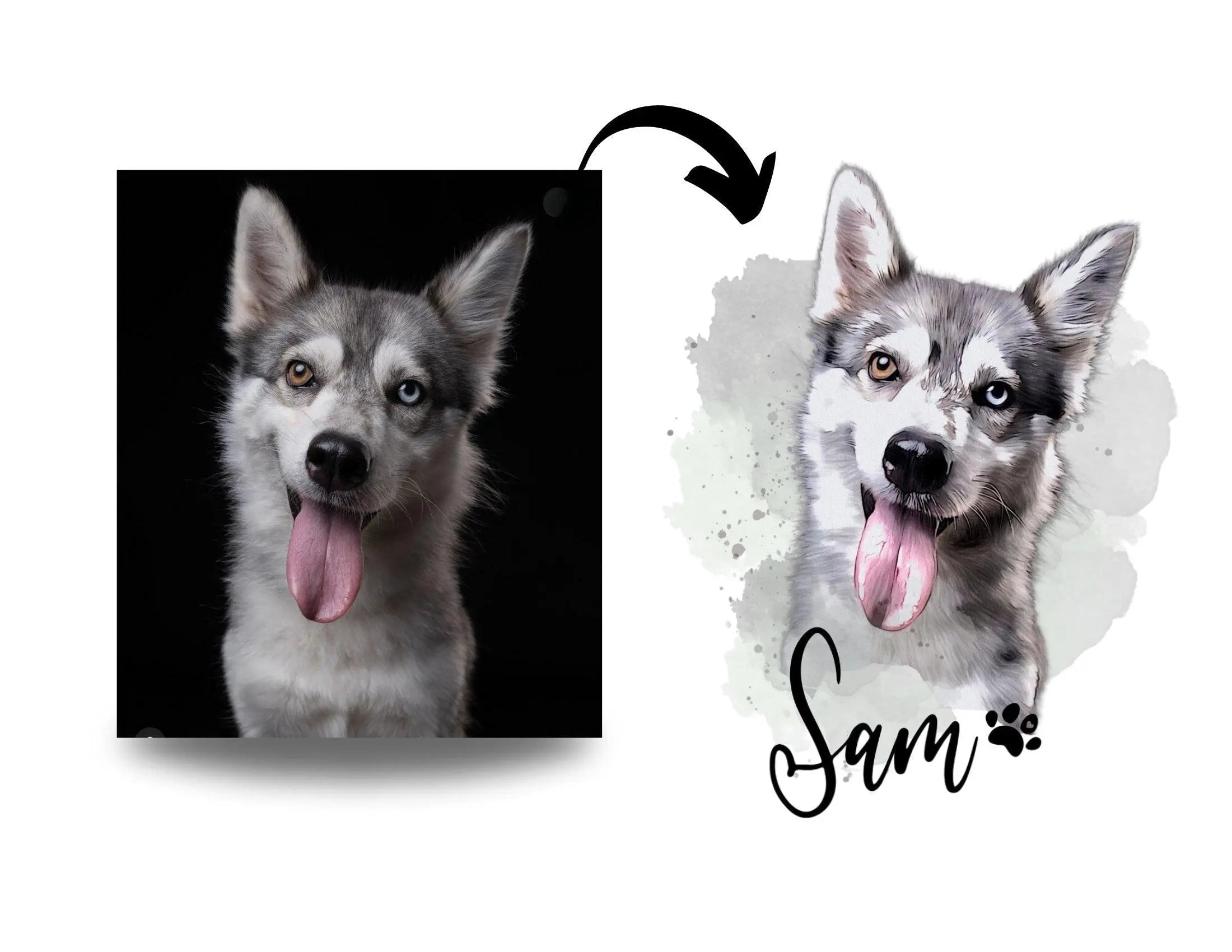 Keramiktasse | personalisierte Hunde-Tasse | nach Foto - Roo's Gift Shop