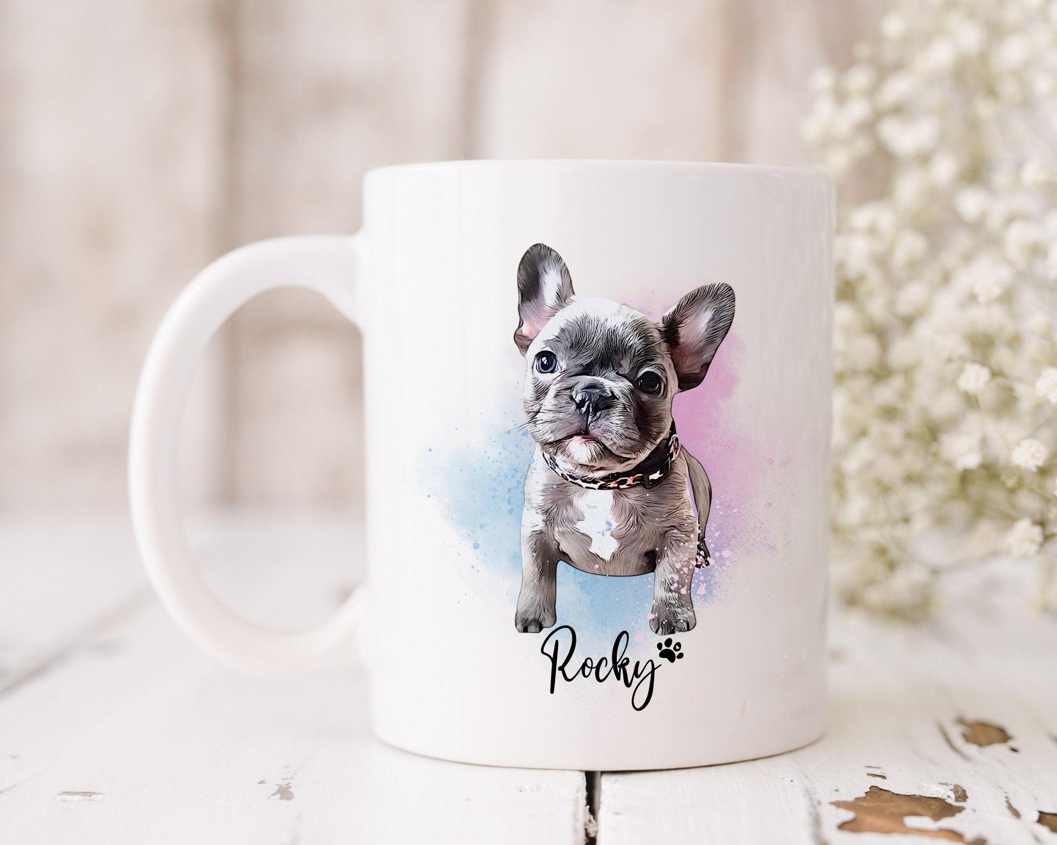 Keramiktasse | personalisierte Hunde-Tasse | nach Foto - Roo's Gift Shop