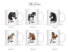 Keramiktasse | Personalisierte Pferde Tasse mit Namen - Roo's Gift Shop