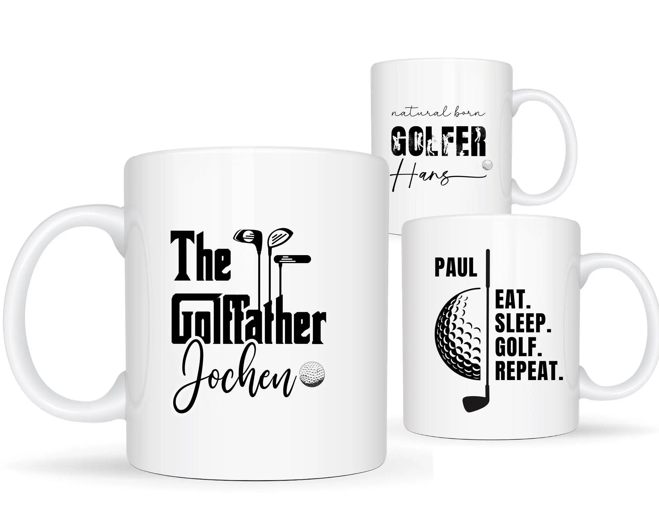 Keramiktasse | Personalisierte Tasse für Golfer - Roo's Gift Shop