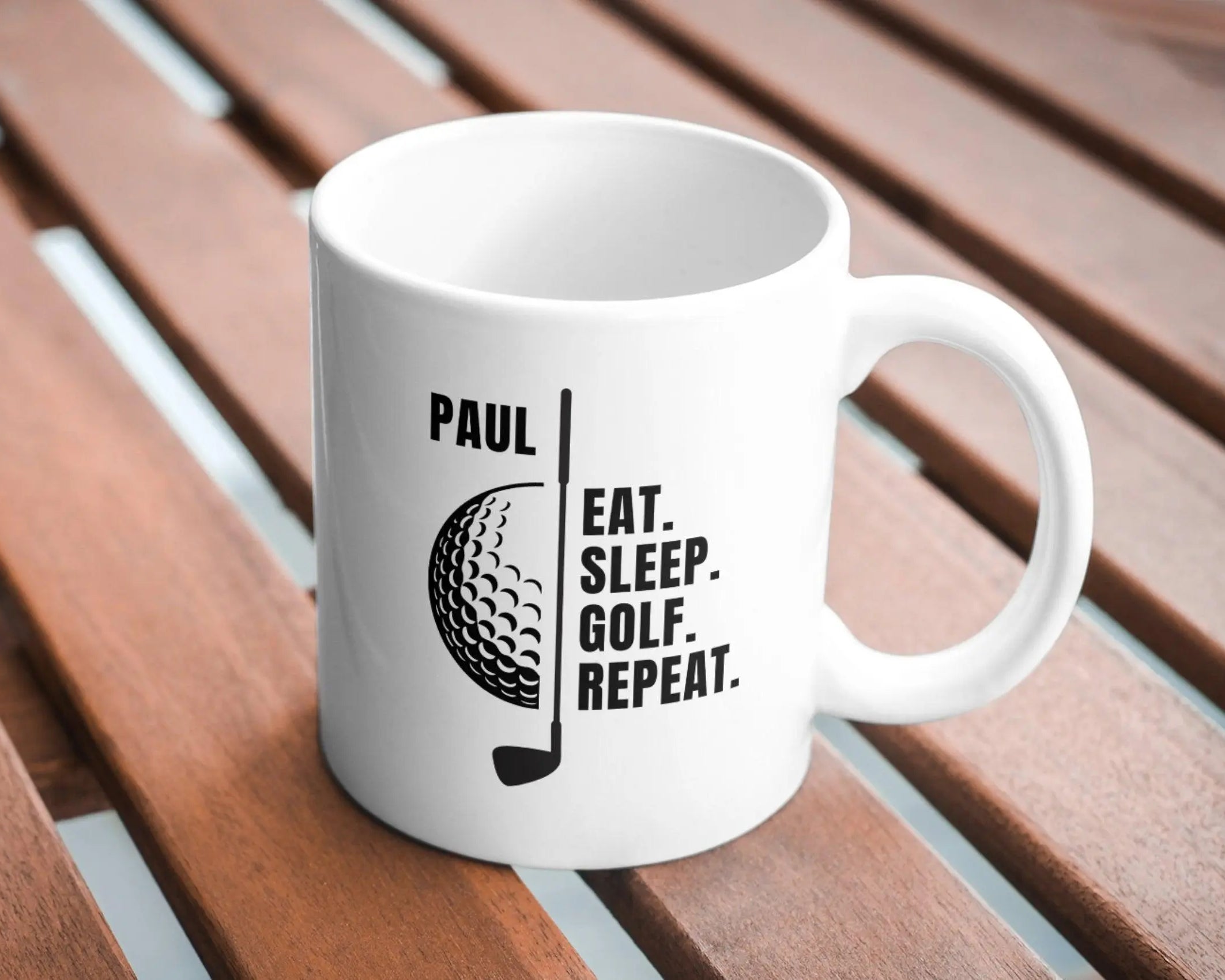 Keramiktasse | Personalisierte Tasse für Golfer - Roo's Gift Shop