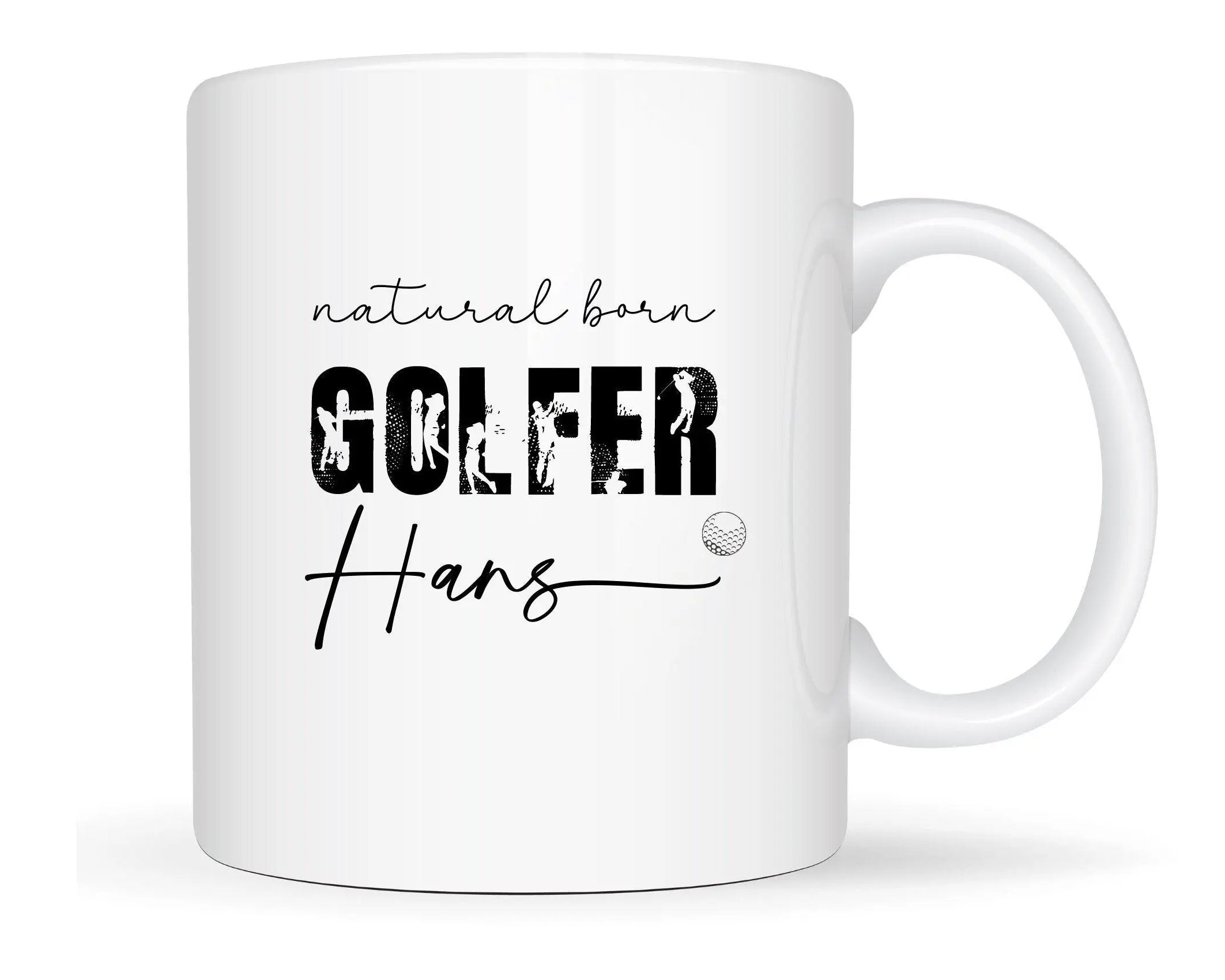 Keramiktasse | Personalisierte Tasse für Golfer - Roo's Gift Shop