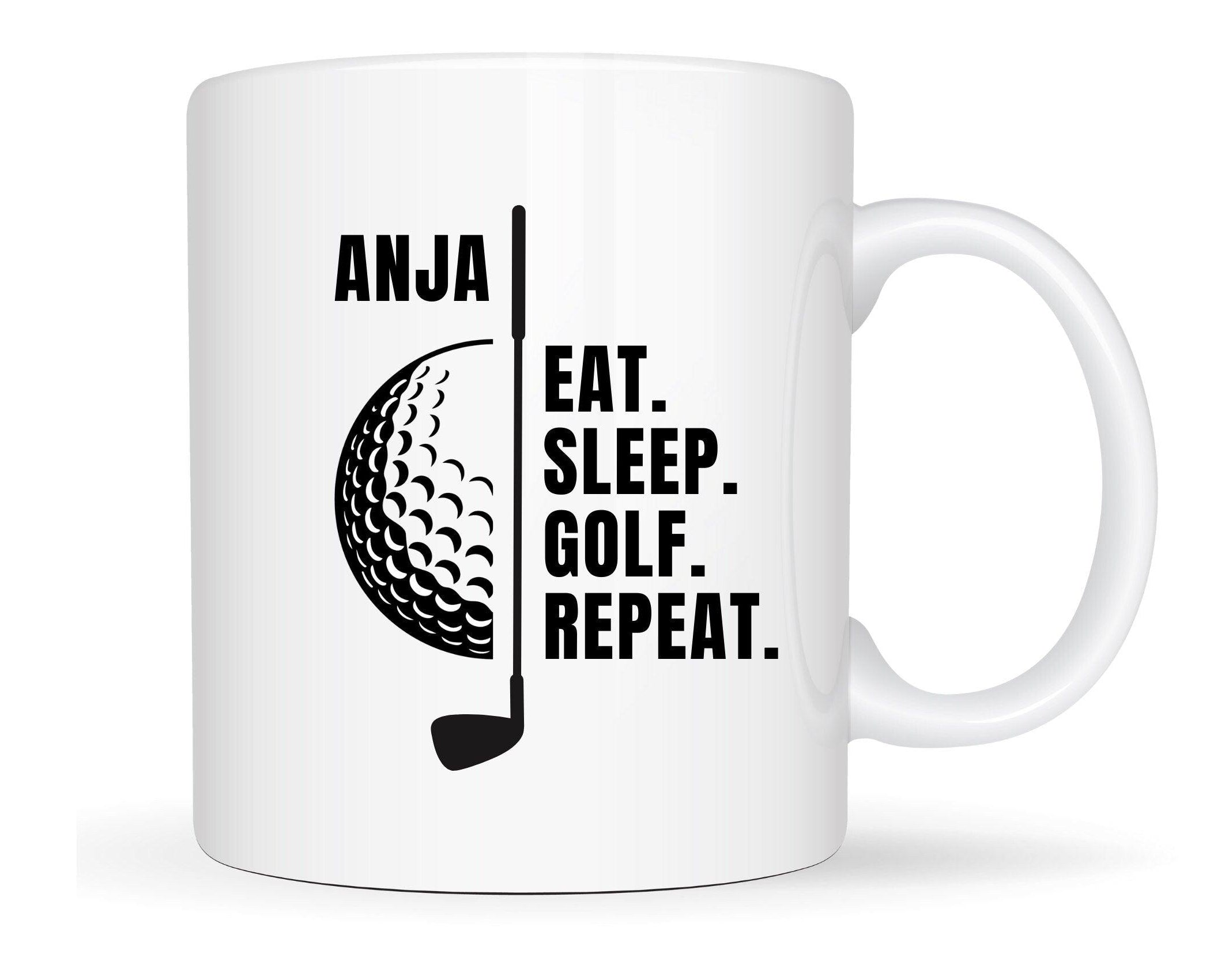 Keramiktasse | Personalisierte Tasse für Golferinnen - Roo's Gift Shop