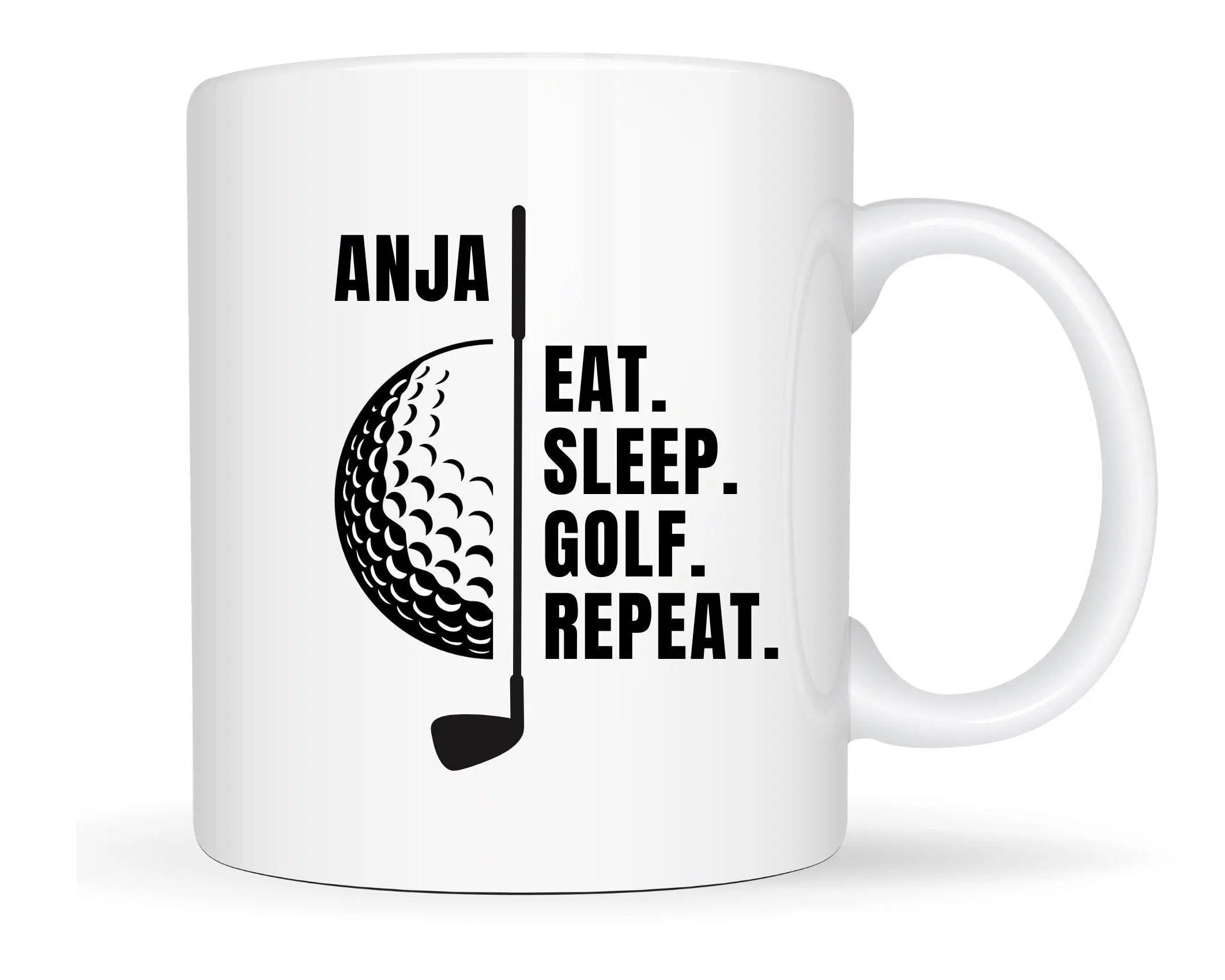 Keramiktasse | Personalisierte Tasse für Golferinnen - Roo's Gift Shop