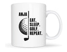 Keramiktasse | Personalisierte Tasse für Golferinnen - Roo's Gift Shop