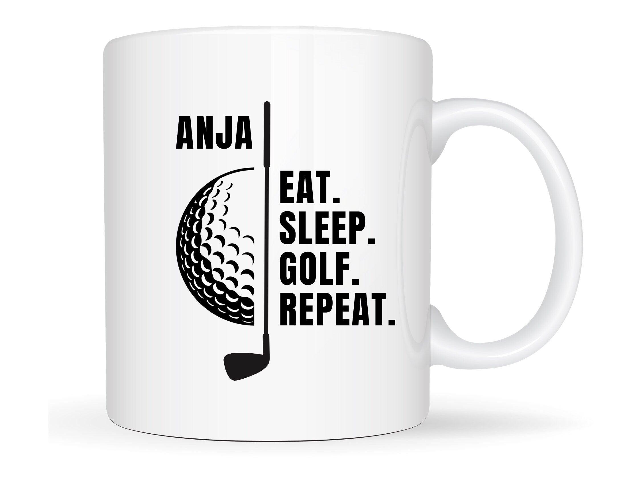 Keramiktasse | Personalisierte Tasse für Golferinnen - Roo's Gift Shop
