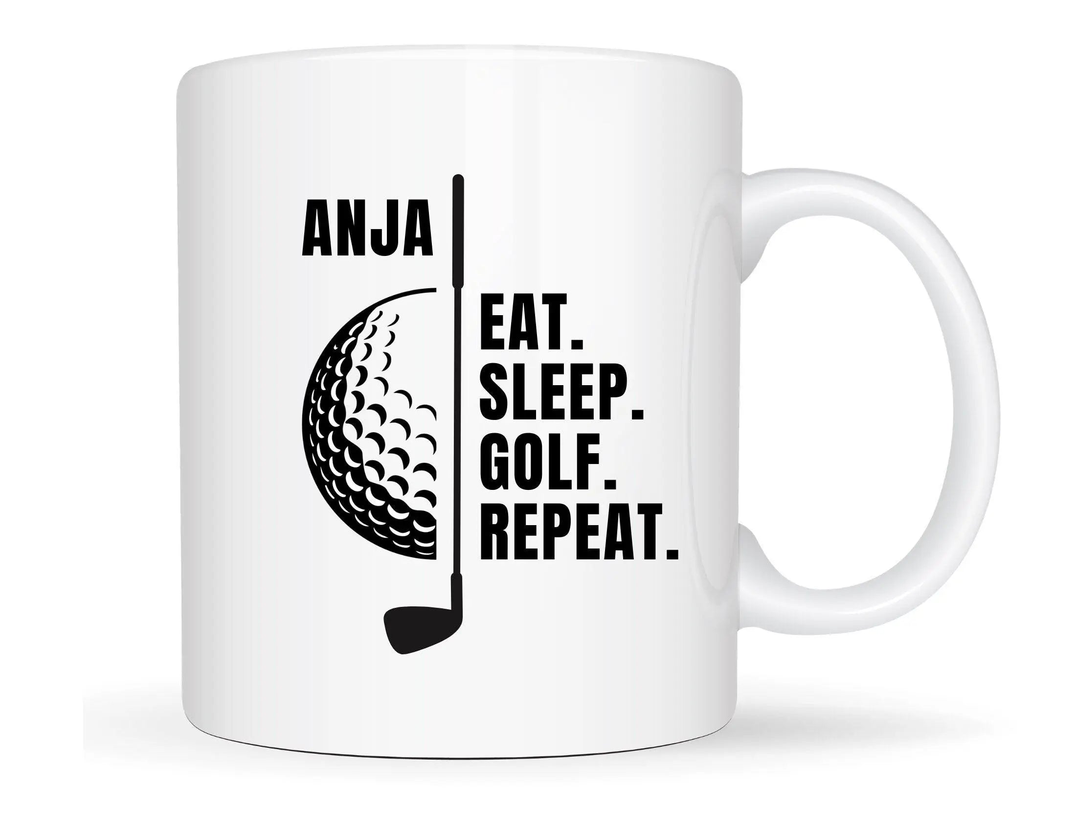 Keramiktasse | Personalisierte Tasse für Golferinnen - Roo's Gift Shop