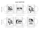 Keramiktasse | Personalisierte Tasse für Golferinnen - Roo's Gift Shop