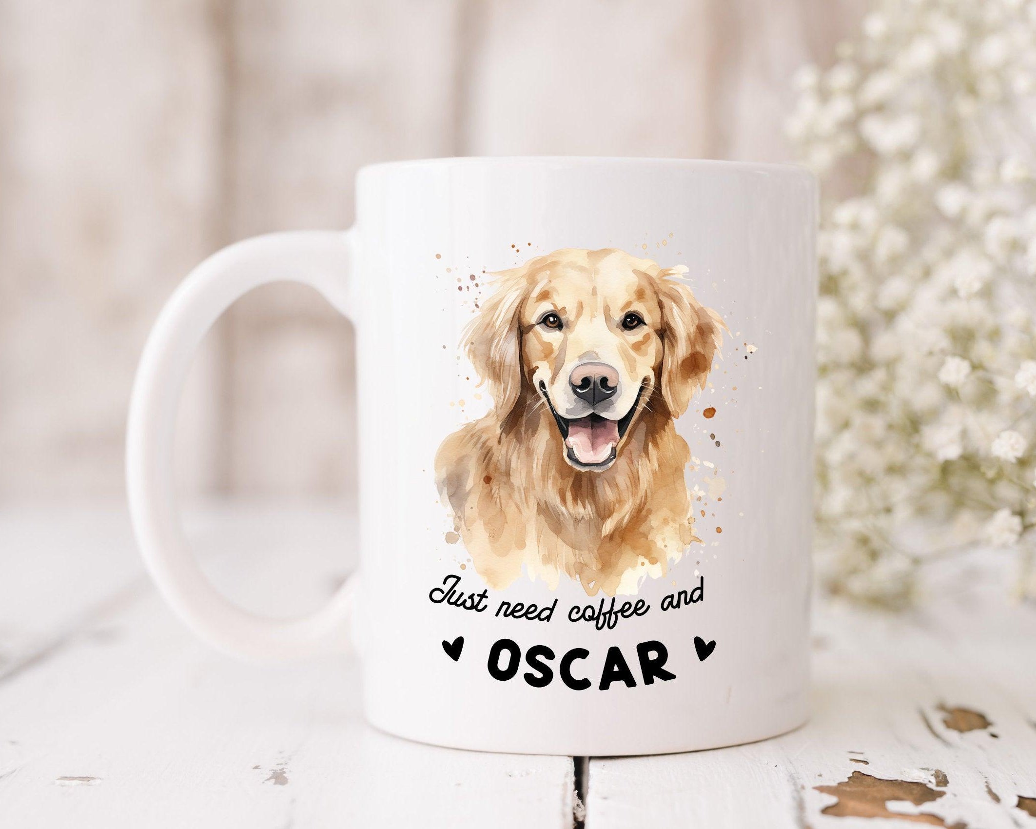 Keramiktasse | Personalisierte Tasse | Hunderasse Name - Roo's Gift Shop