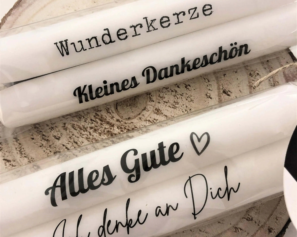 Kerzen | Dankeschön | Alles Gute | Wunderkerze - Roo's Gift Shop