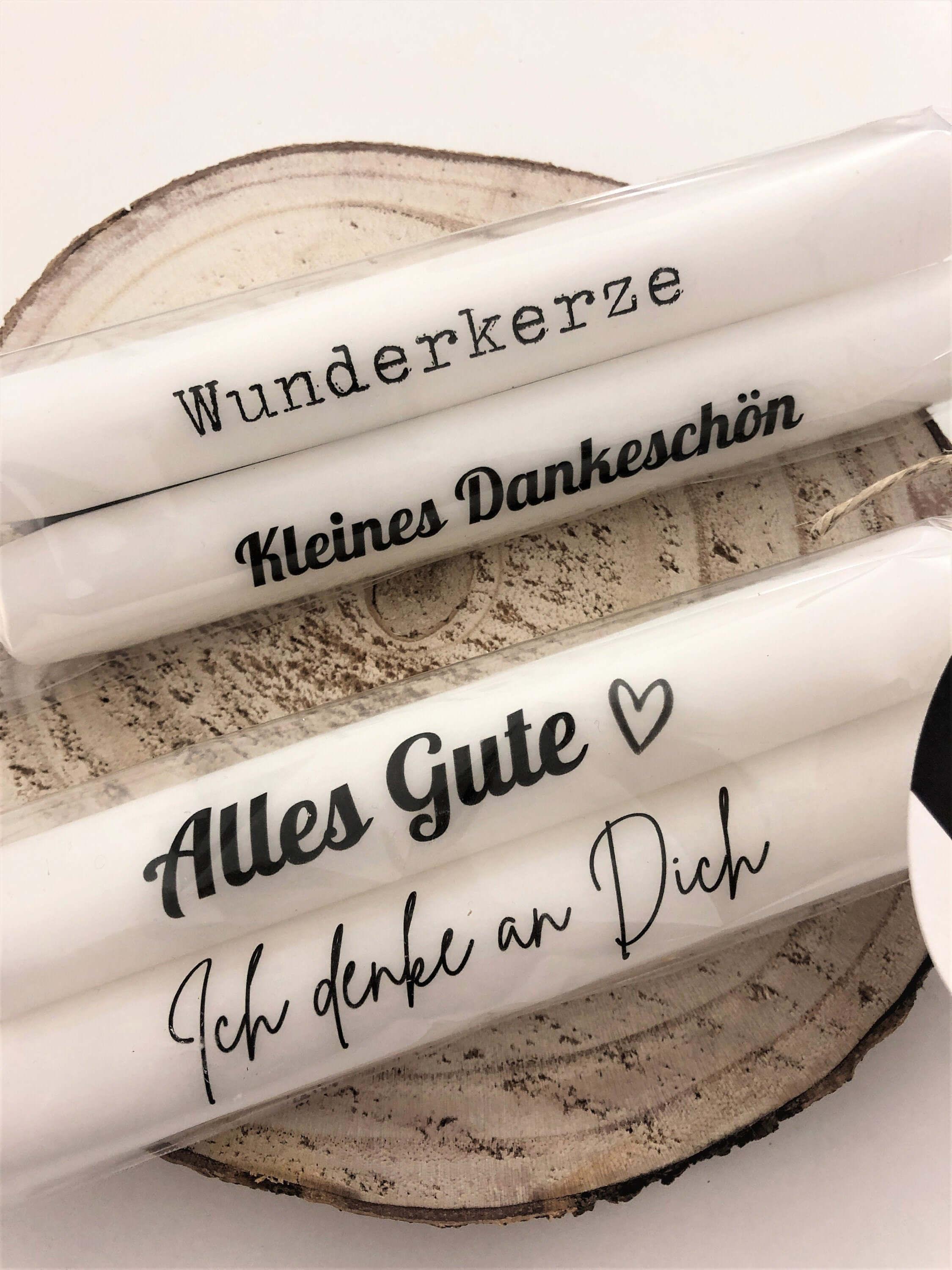 Kerzen | Dankeschön | Alles Gute | Wunderkerze - Roo's Gift Shop