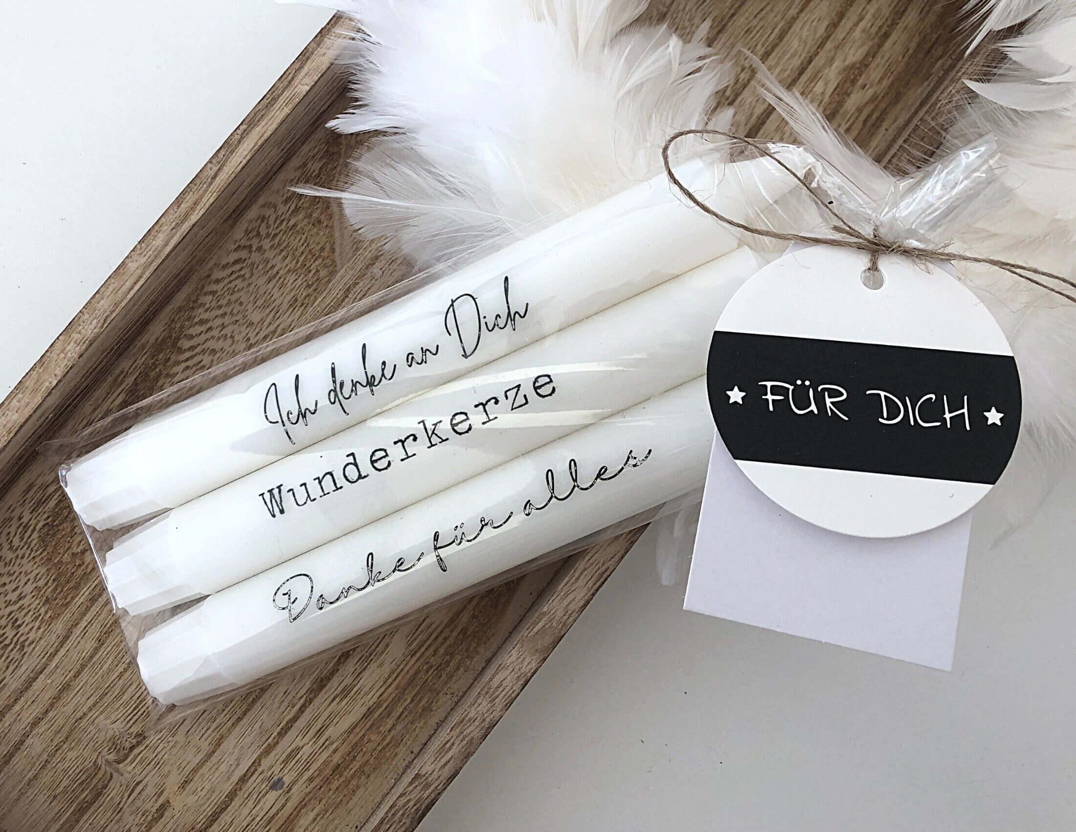 Kerzen | Happy Birthday | Danke | Wunderkerze - Roo's Gift Shop