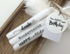 Kerzen | Happy Birthday | Danke | Wunderkerze - Roo's Gift Shop