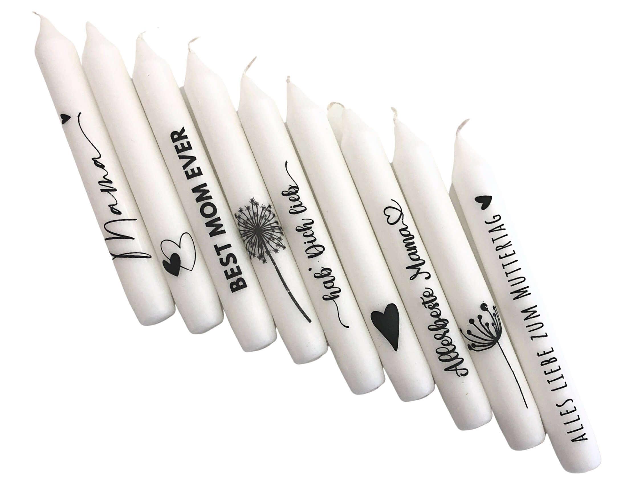 Kerzen | Mama Muttertag | Stabkerzen-Sets - Roo's Gift Shop