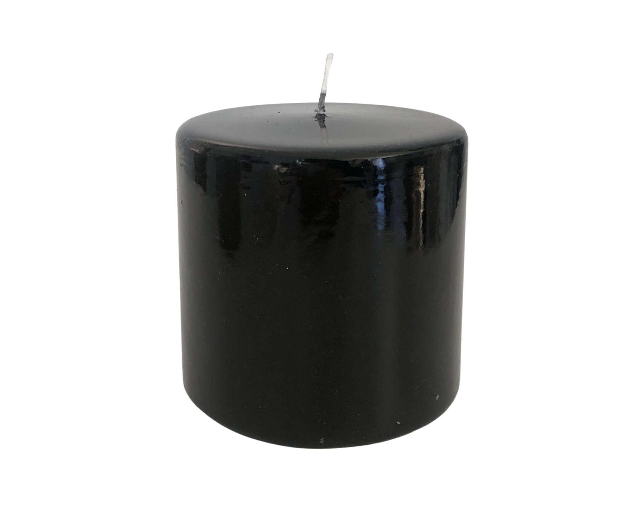 Kerzen | Stumpen | grau und schwarz - Roo's Gift Shop