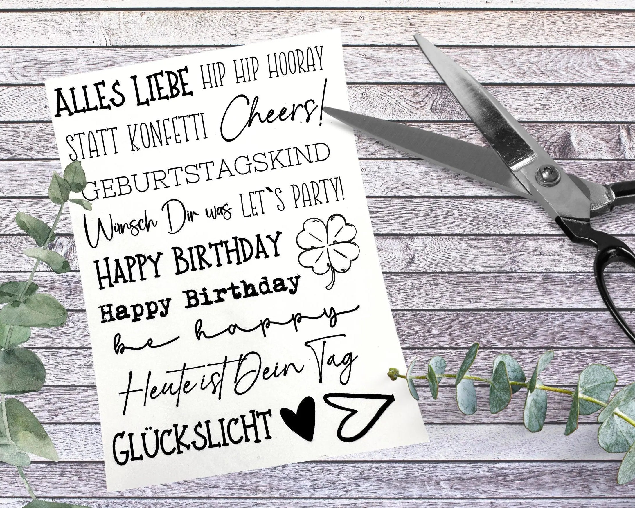 Kerzensticker Wasserschiebefolie | Geburtstag - Roo's Gift Shop