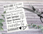 Kerzensticker Wasserschiebefolie | Geburtstag - Roo's Gift Shop