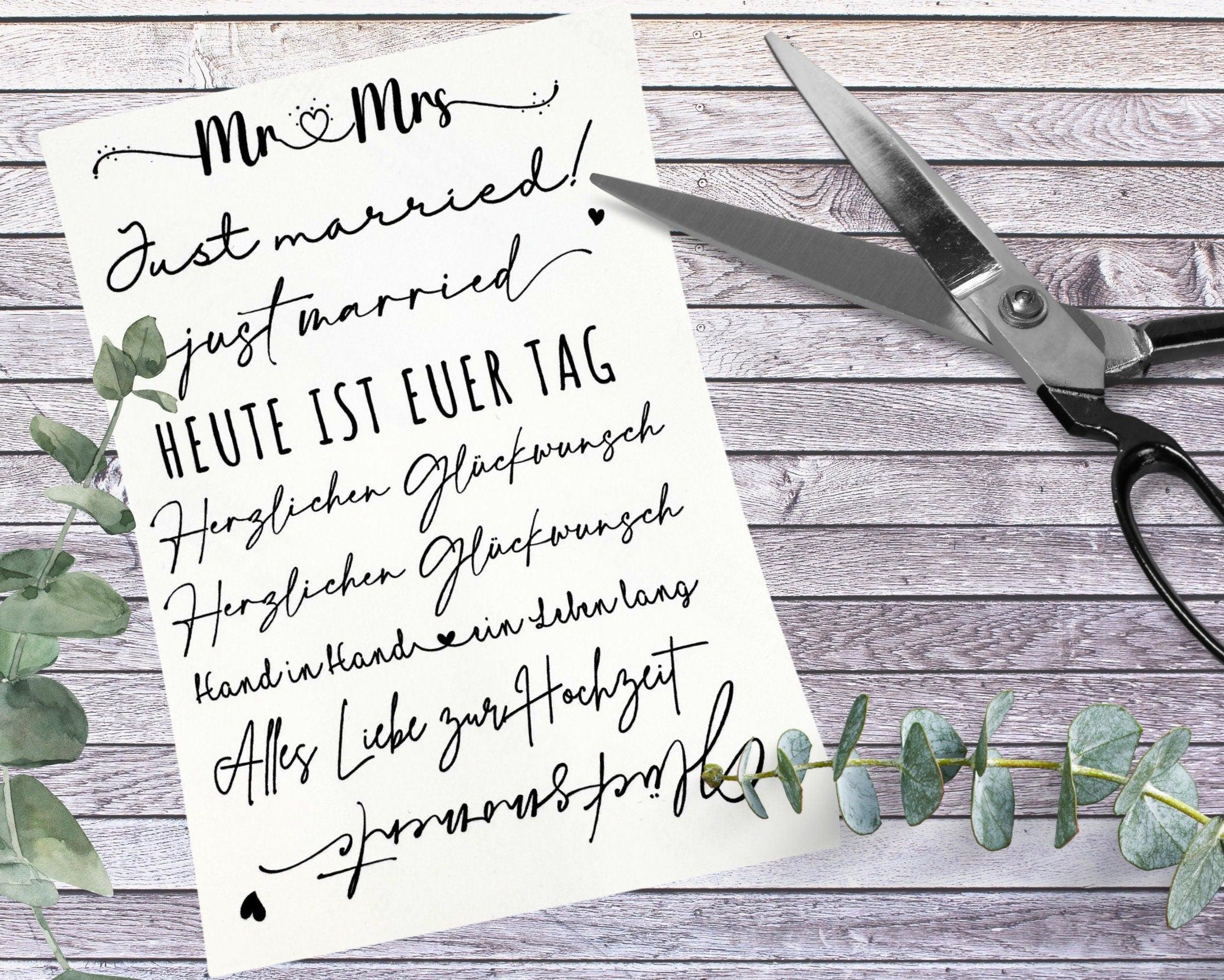 Kerzensticker Wasserschiebefolie | Hochzeit Heirat - Roo's Gift Shop