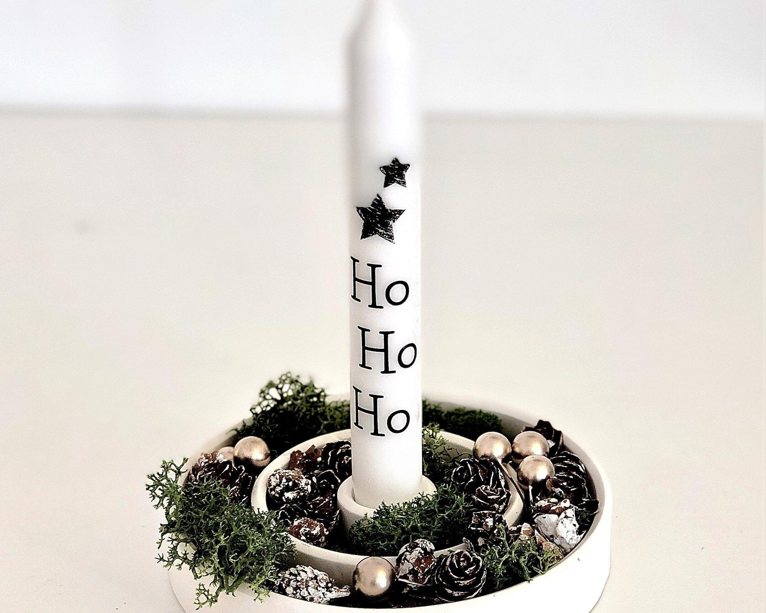 Kerzenteller Stabkerzen | Dekoteller für Kerze - Roo's Gift Shop