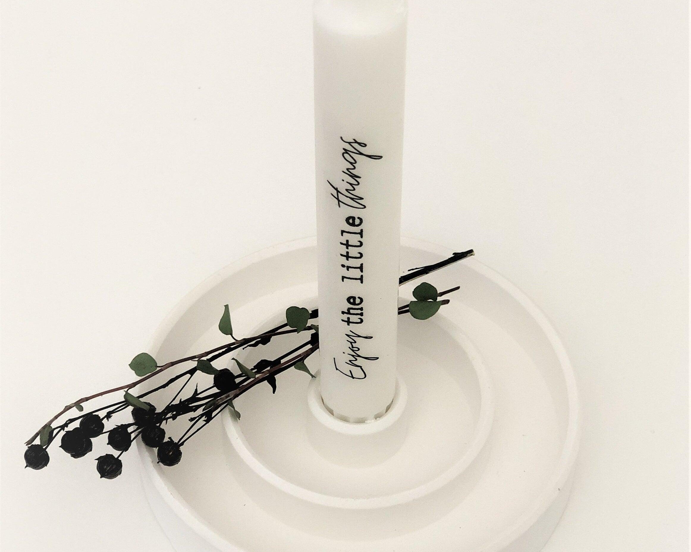Kerzenteller Stabkerzen | Dekoteller für Kerze - Roo's Gift Shop