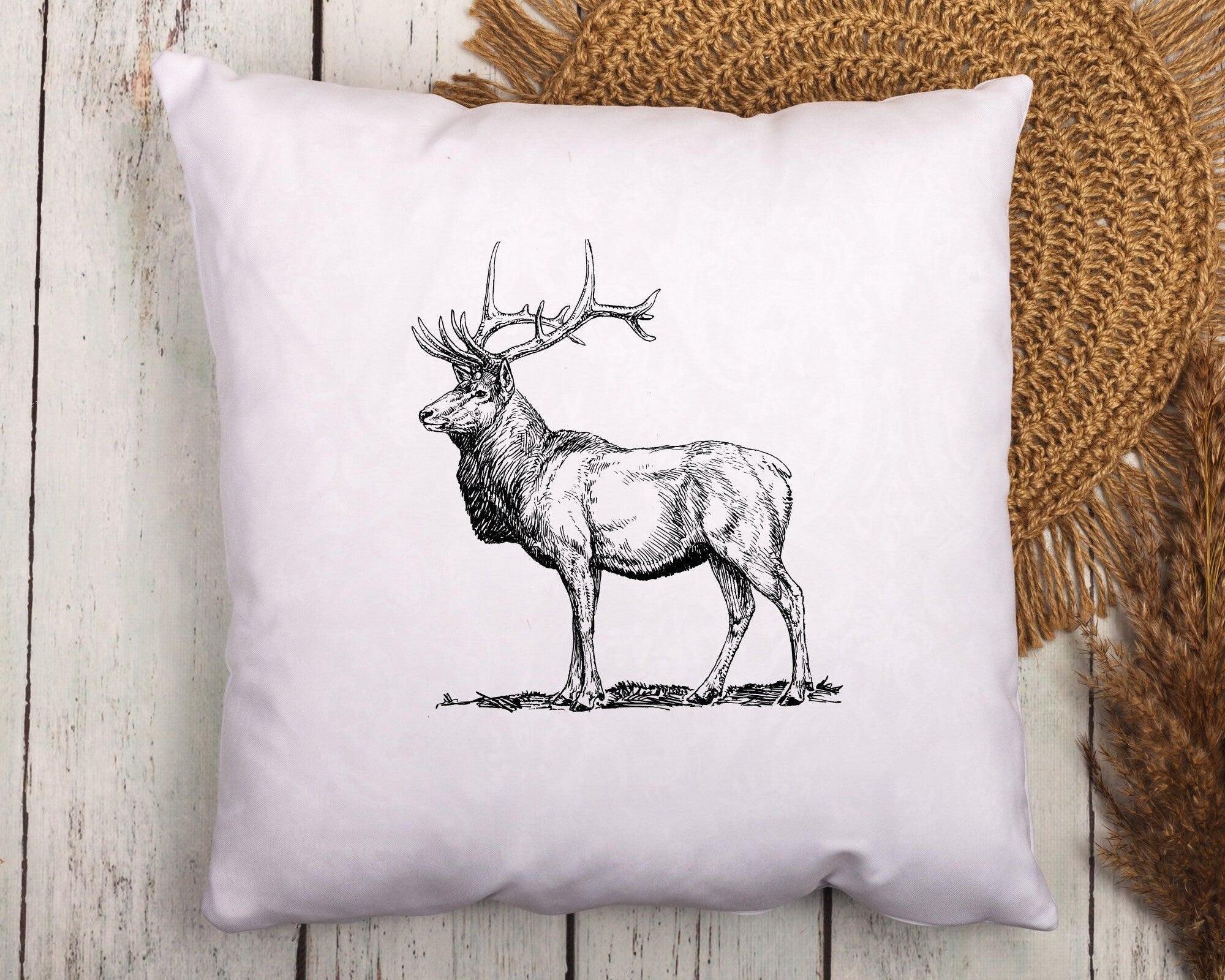 Kissen Hirsch | 40 x 40 cm | Herbst - Roo's Gift Shop