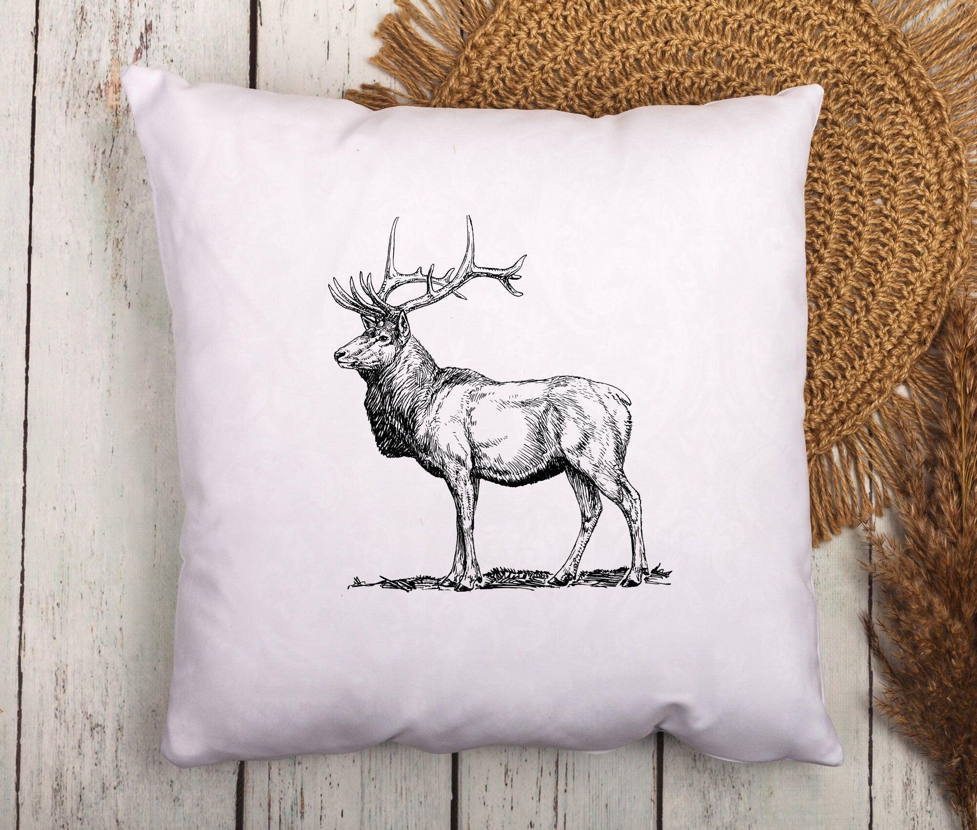 Kissen Hirsch | 40 x 40 cm | Herbst - Roo's Gift Shop