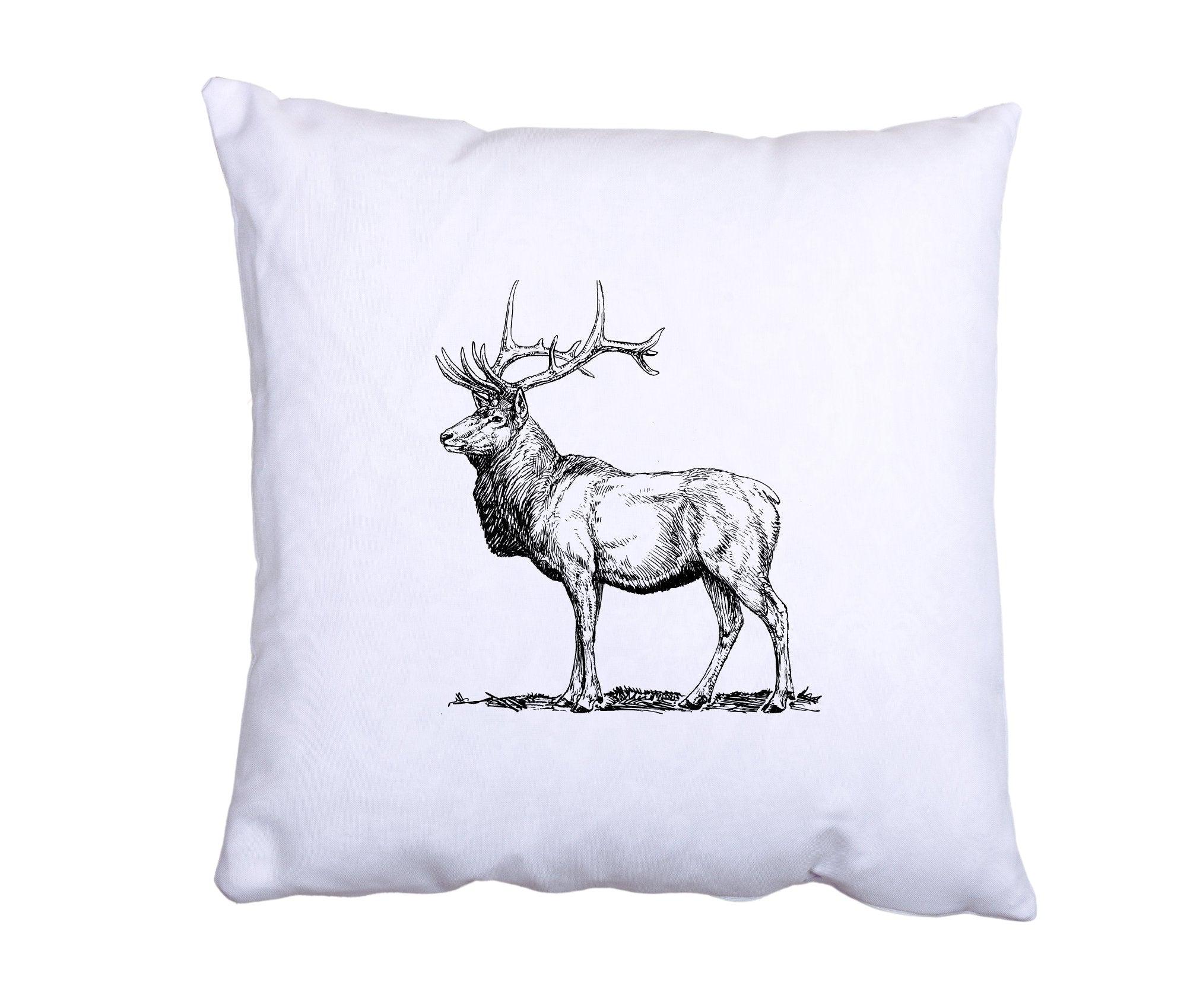 Kissen Hirsch | 40 x 40 cm | Herbst - Roo's Gift Shop