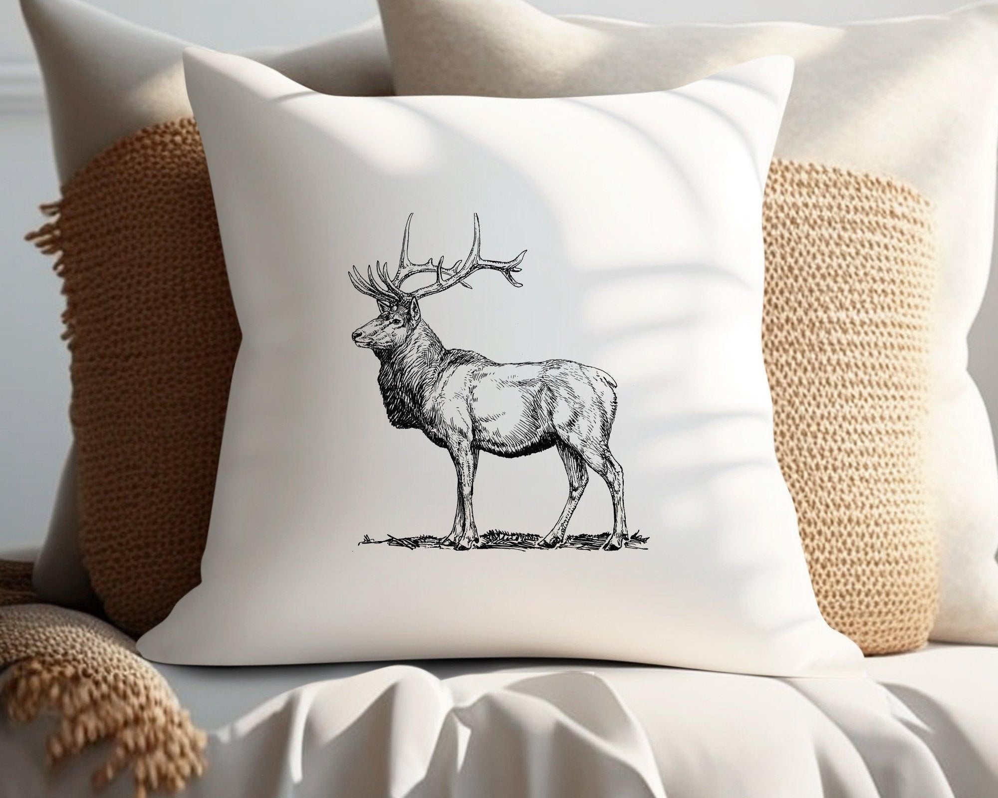 Kissen Hirsch | 40 x 40 cm | Herbst - Roo's Gift Shop