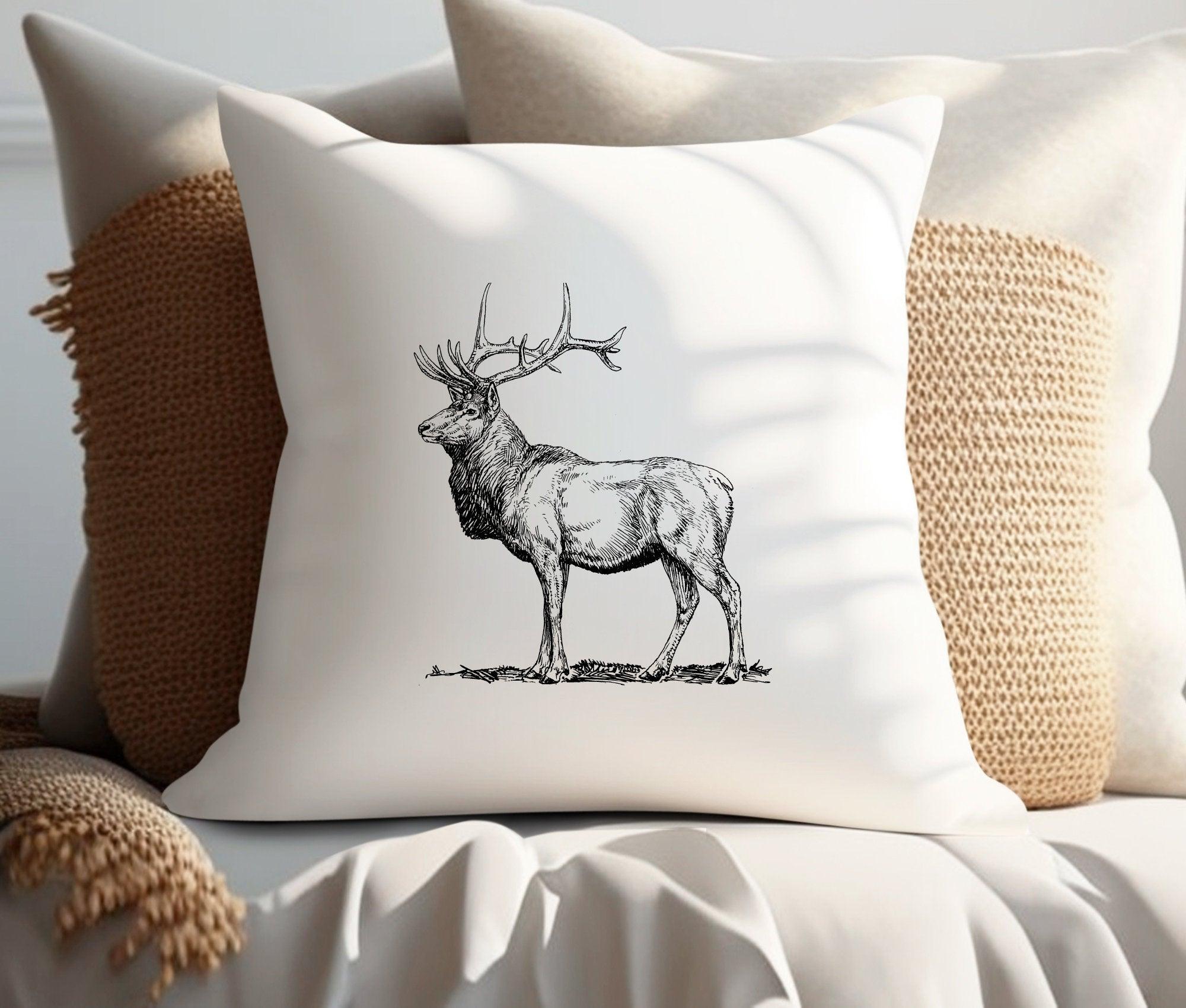 Kissen Hirsch | 40 x 40 cm | Herbst - Roo's Gift Shop