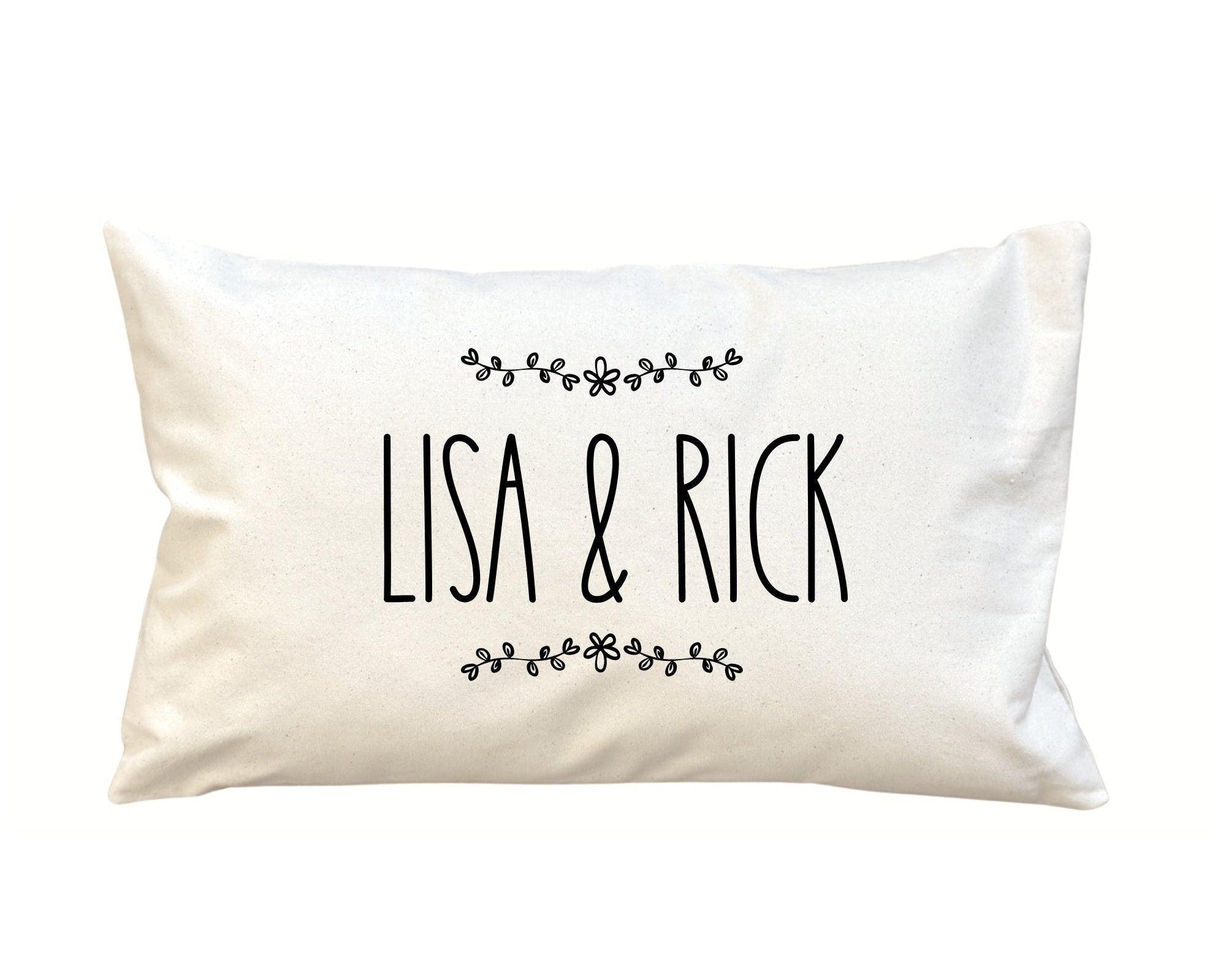 Kissen Hochzeit personalisiert | 30 x 50 cm | Brautpaar - Roo's Gift Shop