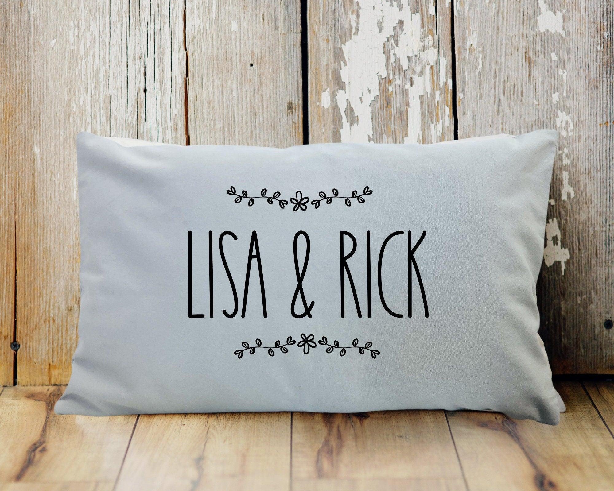 Kissen Hochzeit personalisiert | 30 x 50 cm | Brautpaar - Roo's Gift Shop