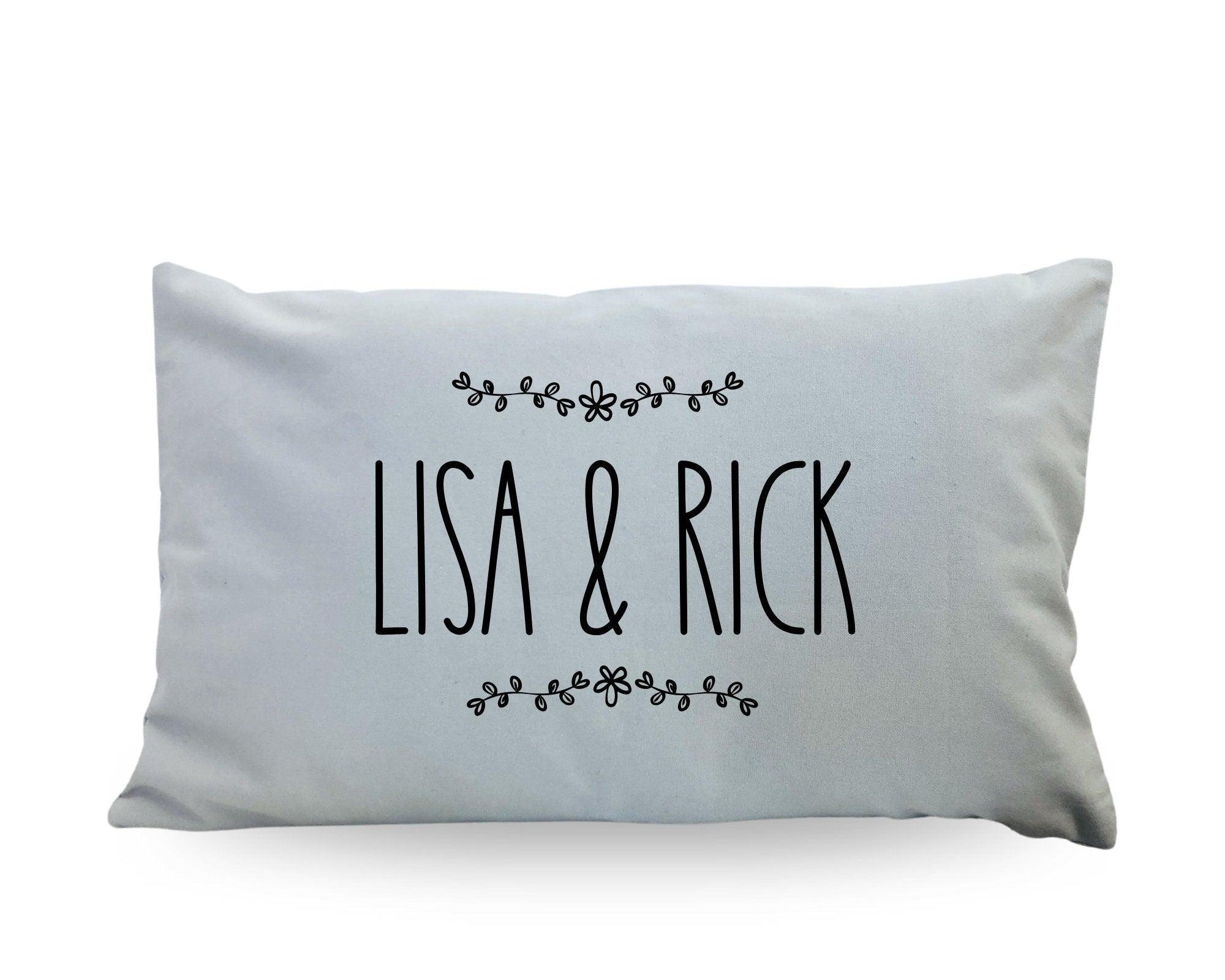 Kissen Hochzeit personalisiert | 30 x 50 cm | Brautpaar - Roo's Gift Shop
