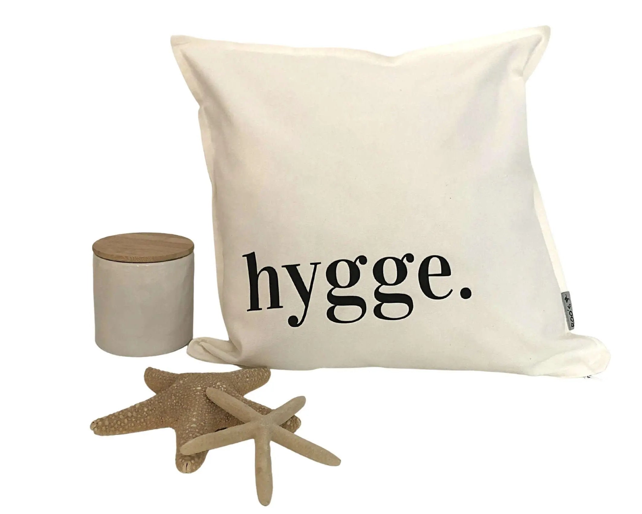 Kissen HYGGE | Kissenbezug Baumwolle - Roo's Gift Shop