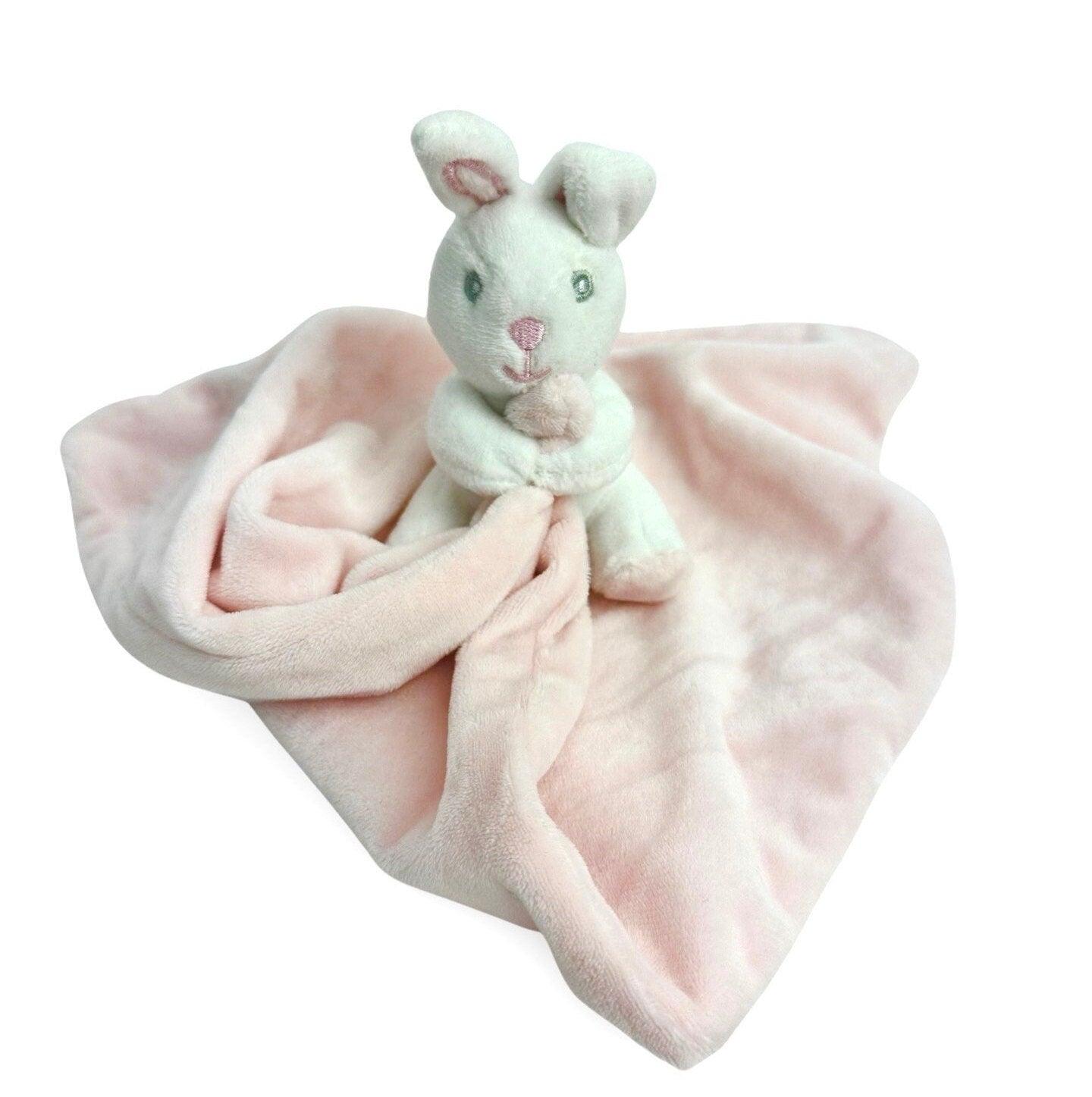 Kissen mit Häschen | personalisiert | Baby Name | rosa - Roo's Gift Shop