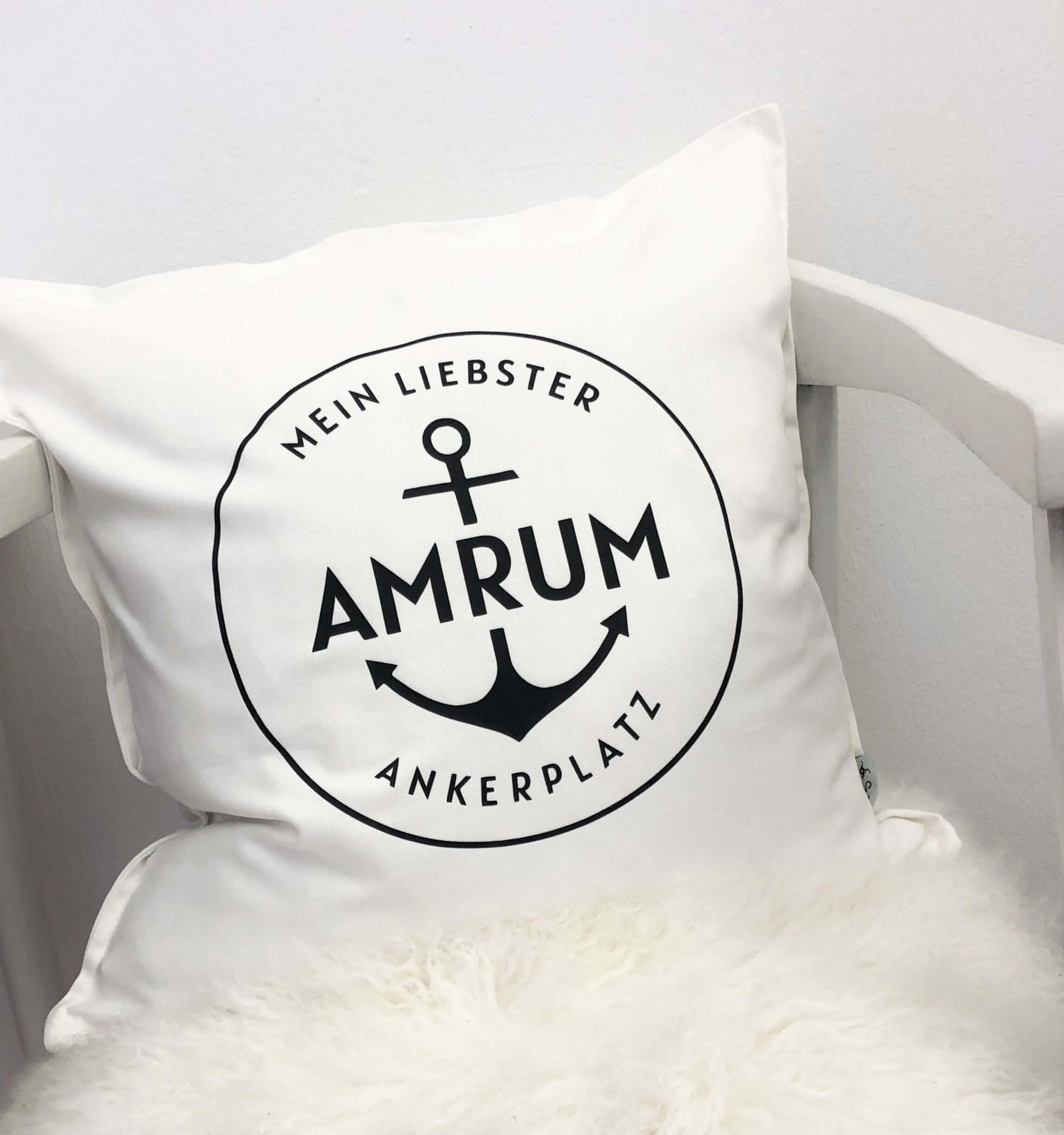 Kissen | Ankerplatz | Maritim | personalisierbar - Roo's Gift Shop