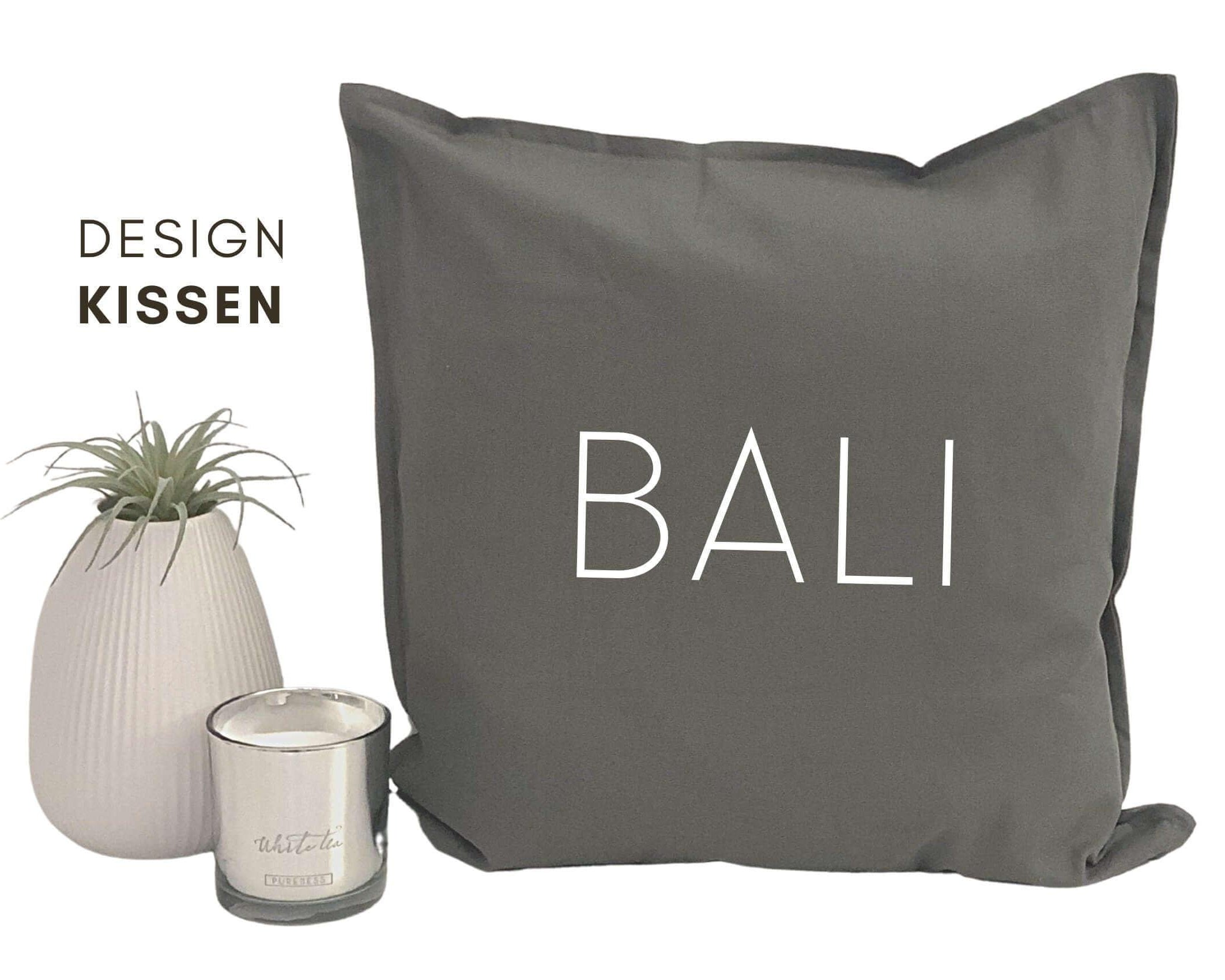 Kissen | BALI | schwarz, grau, sand, weiß - Roo's Gift Shop