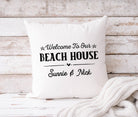 Kissen | Beach House | personalisiert | 40 x 40 cm - Roo's Gift Shop