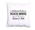 Kissen | Beach House | personalisiert | 40 x 40 cm - Roo's Gift Shop