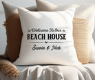 Kissen | Beach House | personalisiert | 40 x 40 cm - Roo's Gift Shop