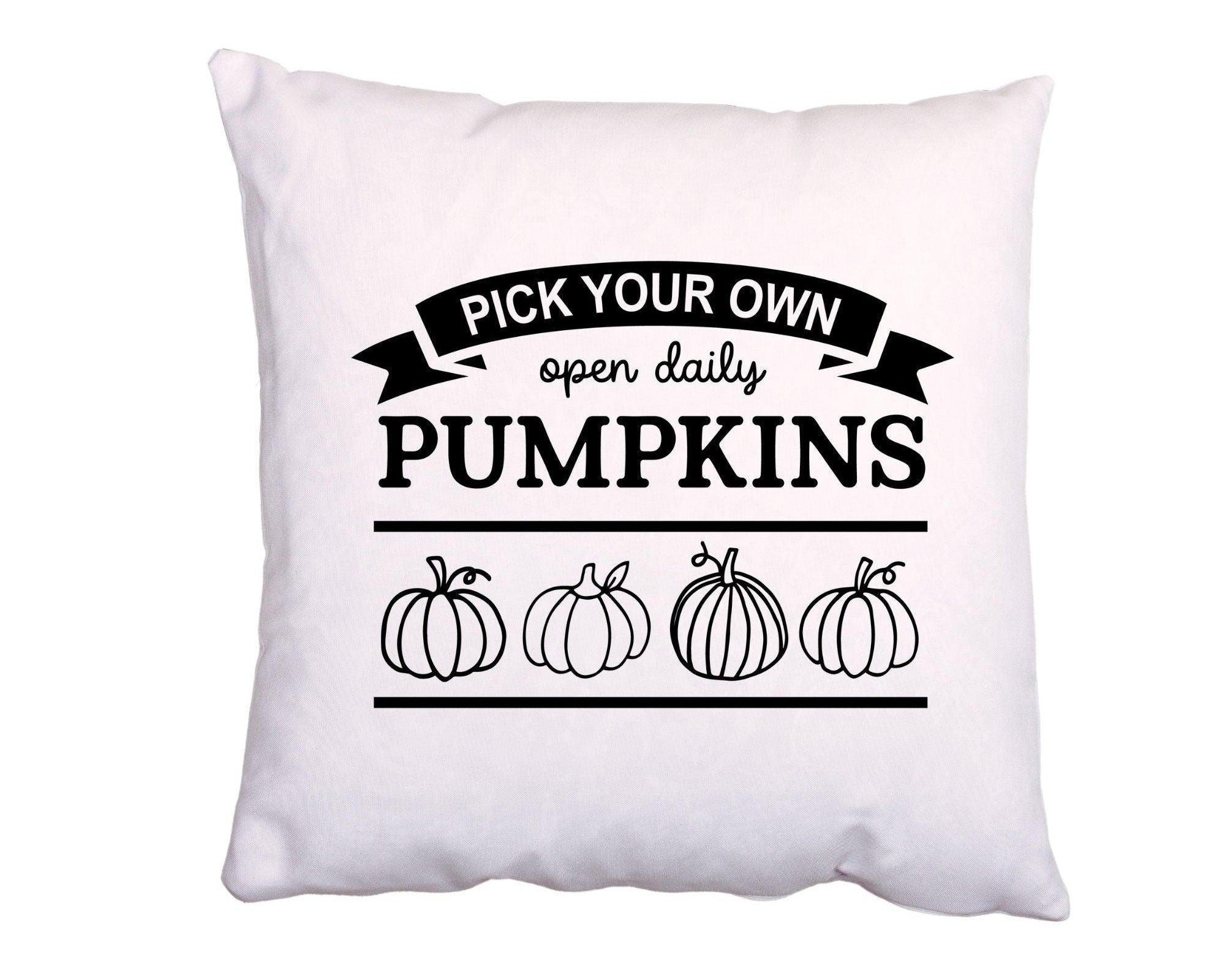 Kissen | Farm fresh pumpkins | Kürbis | 40 x 40 cm - Roo's Gift Shop